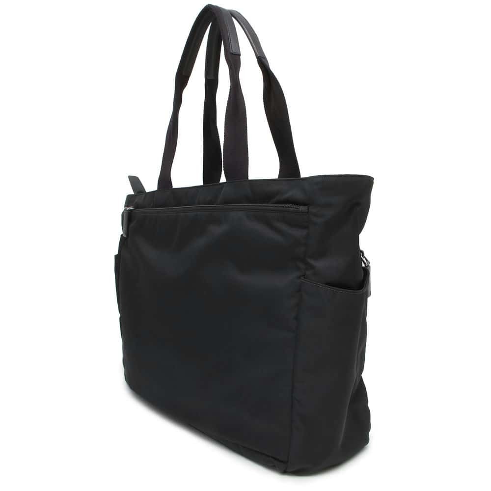 Prada Leather Bag Tote Black Saffiano